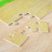 Puzzle Peinture Iris à pois pourpre - Chien original mign (Côté)