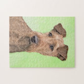 Puzzle Peinture Irlandaise Terrier - Cute Original Chien  (Horizontal)