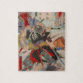 Puzzle Peinture japonaise d'Ukiyo-e d'un combat samouraï (Vertical)