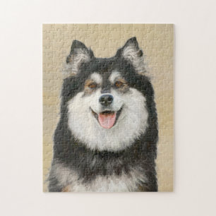 Puzzle Peinture Lapphund Finlandaise - Joli art original 