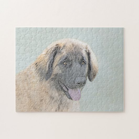 Puzzle Peinture Leonberger - Joli art original chien (Horizontal)
