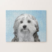 Puzzle Peinture Lowchen - Cute Original Chien Art (Horizontal)