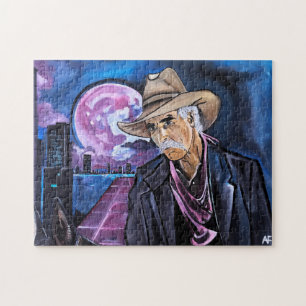 Puzzle Peinture Lune Néon par Alfred Fox