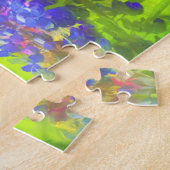 Puzzle Peinture lupine - Art Fleur original (Côté)