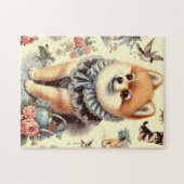Puzzle Peinture mignonne de Poméranie (Horizontal)