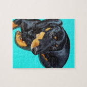 Puzzle Peinture miniature Dachshund (Horizontal)