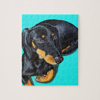 Puzzle Peinture miniature Dachshund