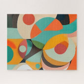 Puzzle Peinture Moderne Du Milieu Du Siècle, Différentes (Horizontal)