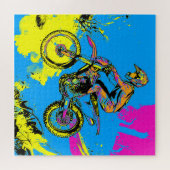 Puzzle Peinture - Motocross Rider (Horizontal)