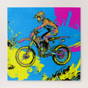 Puzzle Peinture - Motocross Rider