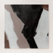 Puzzle Peinture multimédia mixte, design abstrait minimal (Horizontal)