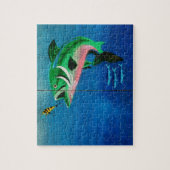 Puzzle Peinture murale de pêche Artisanat Murale de rue (Vertical)