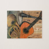 Puzzle Peinture Musique-orientée d'art de guitare (Horizontal)