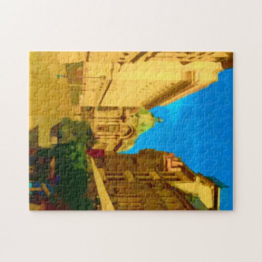 Puzzle Peinture numérique de Bucarest (Horizontal)