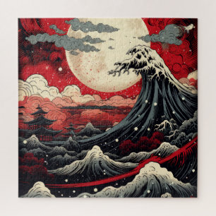 Puzzle Peinture numérique de style art japonais