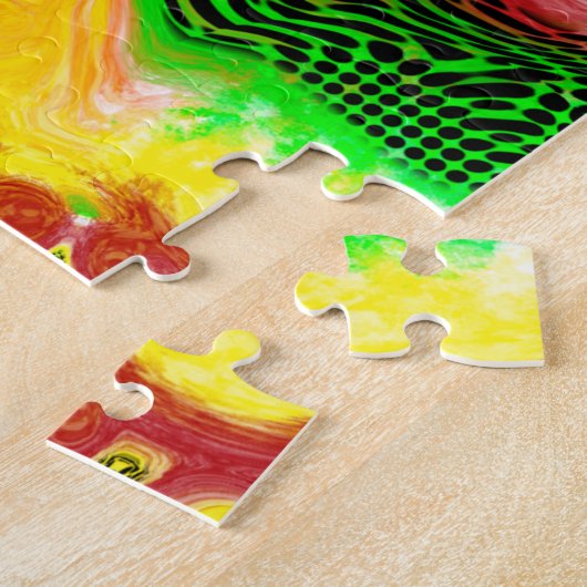 Puzzle Peinture numérique pour peinture fluides (Côté)