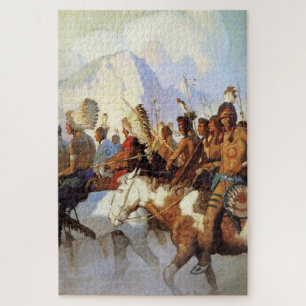 Puzzle Peinture occidentale de N C Wyeth « La Partie de g