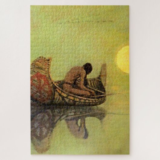 Puzzle Peinture occidentale de N C Wyeth « Le Pêcheur Sil (Vertical)