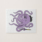 Puzzle Peinture Octopus Peinture brosse (Horizontal)