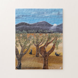 Puzzle Peinture Olivar de Noche par Alfred Fox