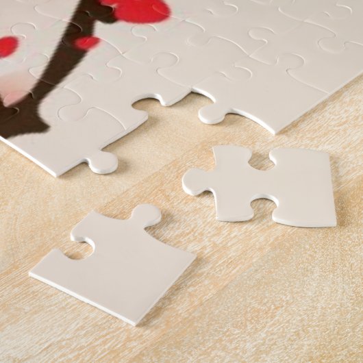 Puzzle Peinture orientale de style, fleur au printemps 3 (Côté)