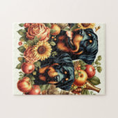 Puzzle Peinture par Rottweiler rétro (Horizontal)