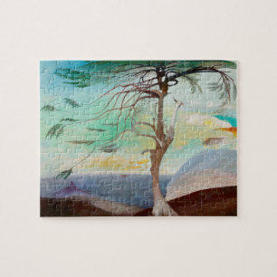 Puzzle Peinture paysagère du Cèdre solitaire