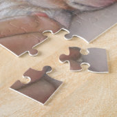 Puzzle peinture réaliste de chiot mignon bouddin (Côté)