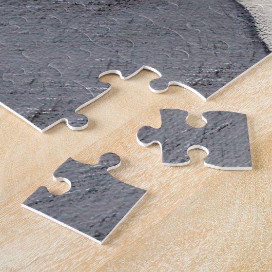 Puzzle Peinture Retriever à revêtement plat - Art Chien o (Côté)