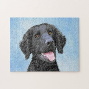 Puzzle Peinture Retriever recouverte de boue - Art Chien