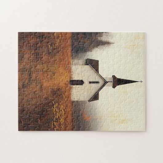 Puzzle Peinture Rustique Abandonnée (Horizontal)