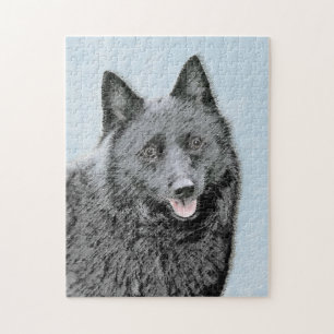 Puzzle Peinture Schipperke - Cute Original Chien Art