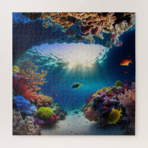 Peinture sous-marine panoramique