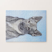 Puzzle Peinture Suédoise Vallhund - Cute Original Chien A (Horizontal)
