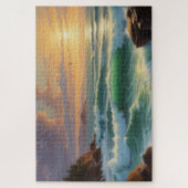 Puzzle Peinture sur la mer du coucher du soleil (Vertical)