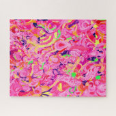Puzzle Peinture tourbillons abstraits colorés mignons (Horizontal)