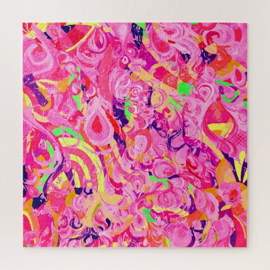 Puzzle Peinture tourbillons abstraits colorés mignons (Vertical)