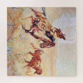 Puzzle Peinture Vaquero par Eward Borein (Horizontal)