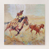 Puzzle Peinture Vaquero par Eward Borein (Vertical)