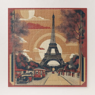 Puzzle Peinture vintage à Paris