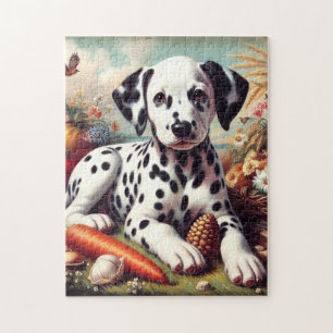 Puzzle Peinture vintage dalmate