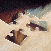 Puzzle Peinture vintage de berger allemand noir (Côté)