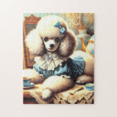 Puzzle Peinture vintage de caniche (Vertical)