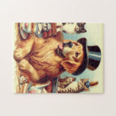 Puzzle Peinture Vintage de chien mignonne (Horizontal)