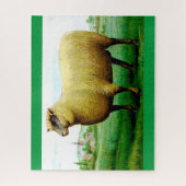 Puzzle peinture vintage de mouton (Vertical)