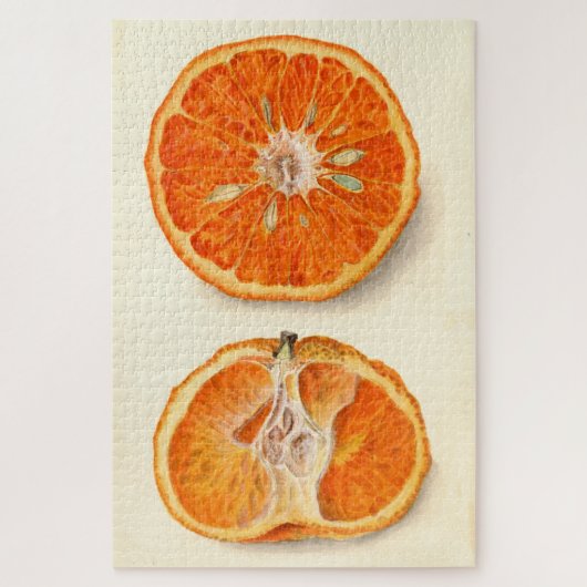 Puzzle Peinture vintage de Tangerines (Vertical)