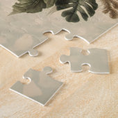Puzzle Peinture vintage Macaw Botanique (Côté)