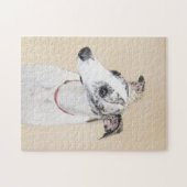 Puzzle Peinture Whippet - Jolie art original chien (Horizontal)