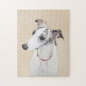 Puzzle Peinture Whippet - Jolie art original chien (Vertical)