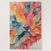 Puzzle Peintures Abstraites à l'huile colorée (Vertical)